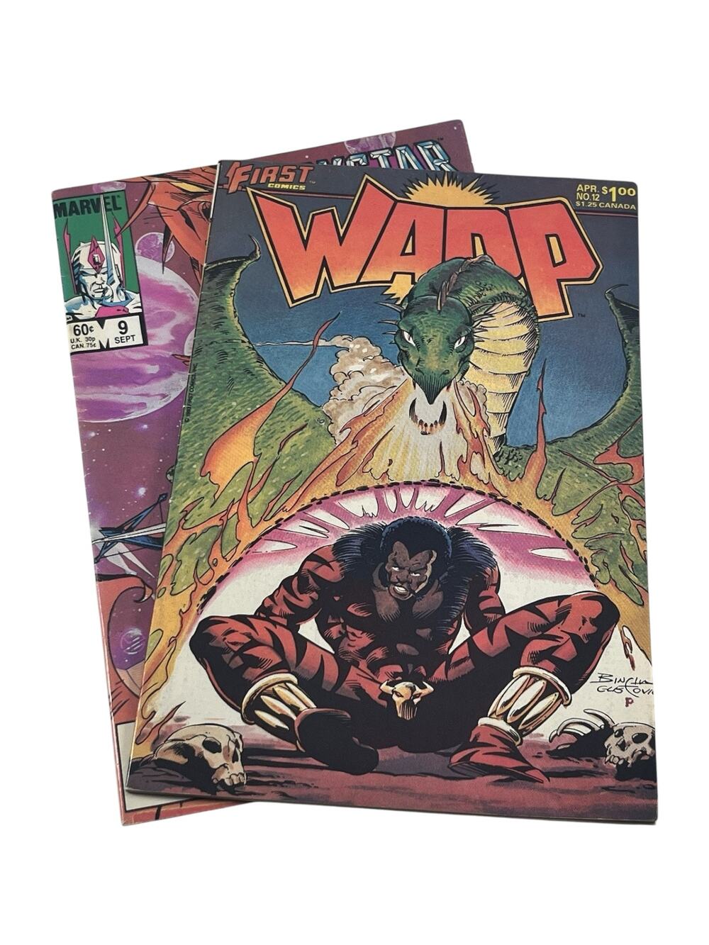 Vintage Comic Book Lot Warp #12 Crystar #9 Marvel First Comics 1984